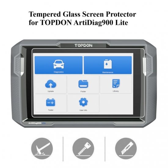 Tempered Glass Screen Protector for TOPDON ArtiDiag900 Lite - Click Image to Close